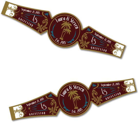 custom printable cigar band napkin ring