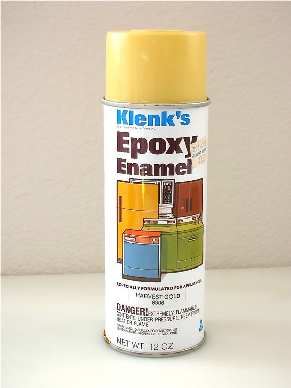 1970s Spray Paint Can HARVEST Gold Appliance Epoxy Klenk's