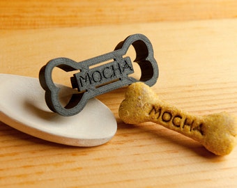 Custom Cookie Cutter Dog Bone Treat Personalized Pet Small