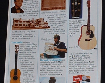 Martin acoustic guitars celebrate A Century and a half of fine guitar making 1983 print Advertisement