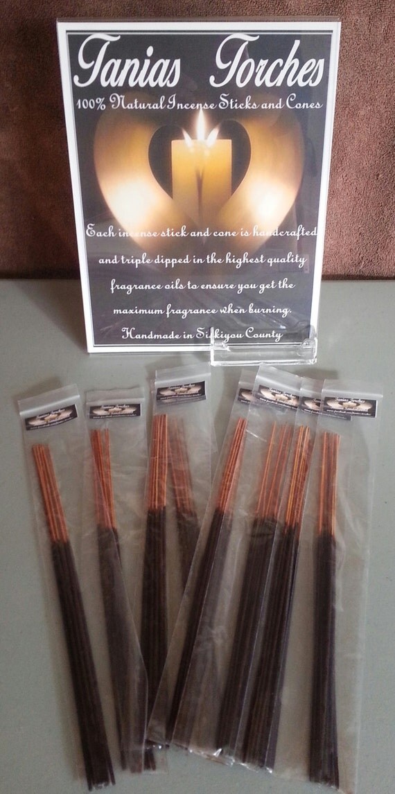 Vanilla scented incense sticks Triple Dipped for by TaniasTorches