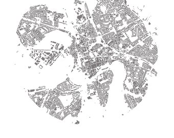 Art Map of Chester's City Buildings - 42cm x 29.7mm