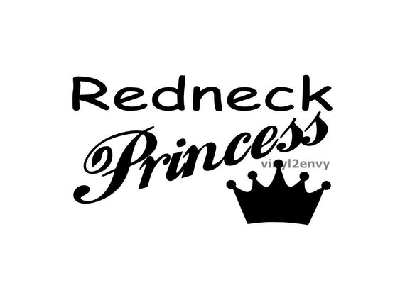 Items similar to RedNeck Princess - Car Decal - Vinyl Car ...