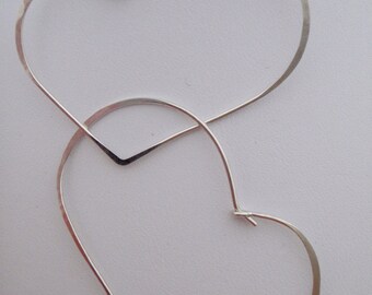 Heart Love Design Silver Earrings