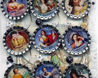 Greek Muses wine beer and drink charms
