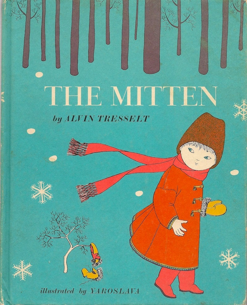 VINTAGE KIDS BOOK The Mitten by HazelCatkins on Etsy