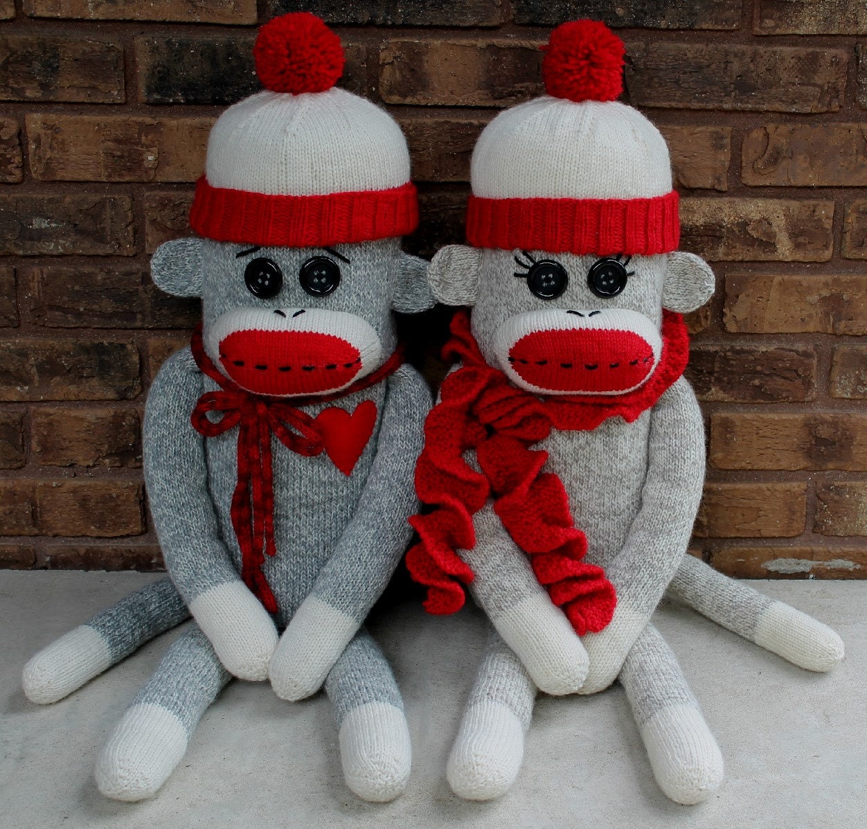 sock monkey pillow