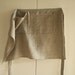 HALF LINEN APRON, (last piece) / kitchen, cafe. home and living / housewarming / christmas gift / ooak handmade by pamelatang