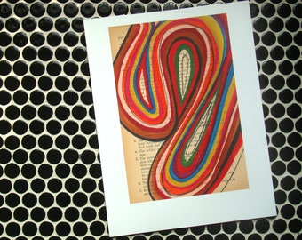 Orange Whorl - Fine Art Giclee Print