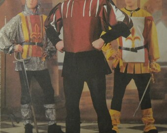 UNCUT Sewing Pattern McCall's 2664 Boys' Medieval Costumes Size 5-6 Uncut Complete FF