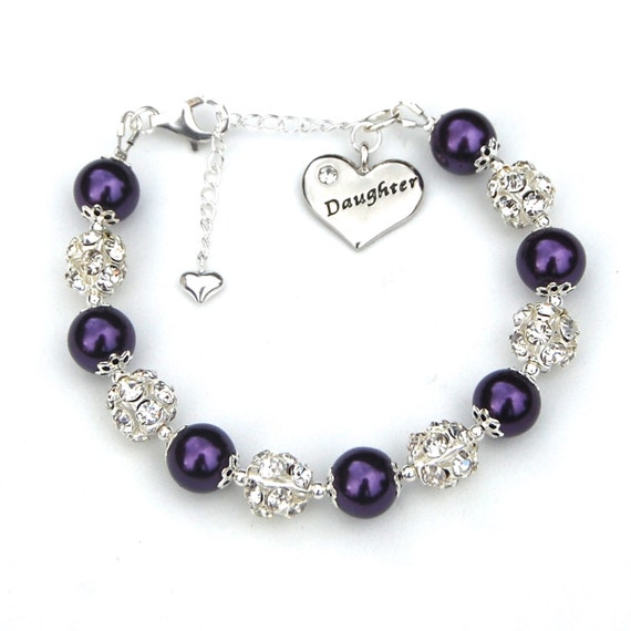 Daughter Gift Daughter Charm Bracelet Mother by AMIdesigns on Etsy