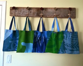 Vancouver 2010 Olympic banners upcy cled into small bags - Recycled ...