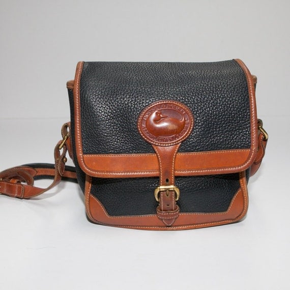 Vintage Black and Tan Dooney and Bourke All Weather Leather