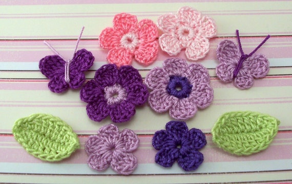 Crochet Appliques Sample Pack