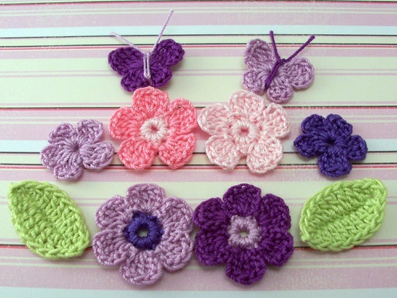 Crochet Appliques Sample Pack