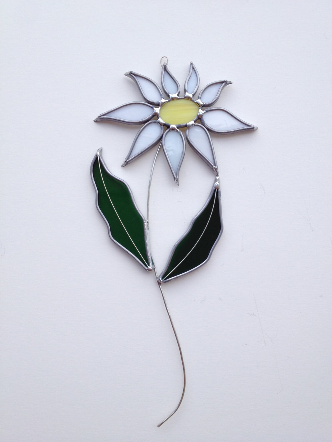 Daisy Stained Glass Suncatcher