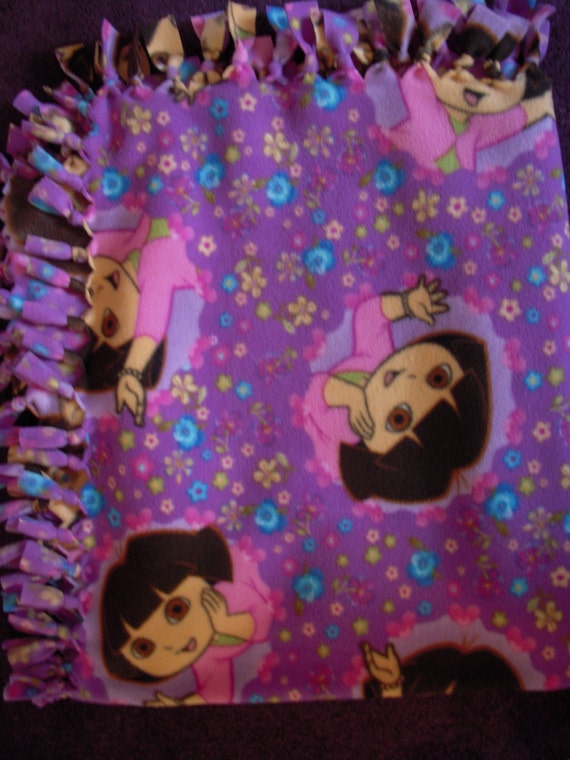 Dora the Explorer NoSew Fleece Blanket 2 prints available