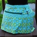 Handmade Vendor Apron Farmers Market Teacher Server Craft Zipper Amy Butler Aqua