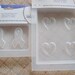 2 Resin or Polymer Clay Molds Scroll Heart and Ribbon Mold No 610 and 616