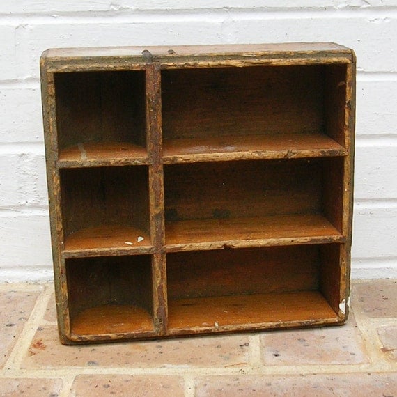 Antique Vintage Knick Knack Shelf Vintage Wood by timepassages