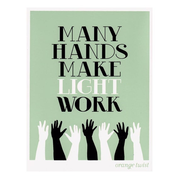 sale-many-hands-make-light-work-10-x-8-inch-screenprint