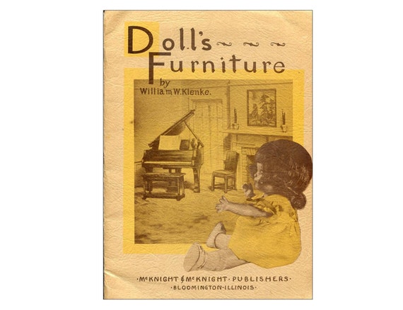 Dollhouse Furniture Patterns Plans 1930s Wooden Furniture Woodworking 