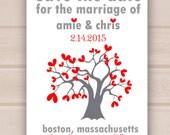 Printable Valentine Wedding Save the Date or Wedding Invitation Tree Invite Il_170x135