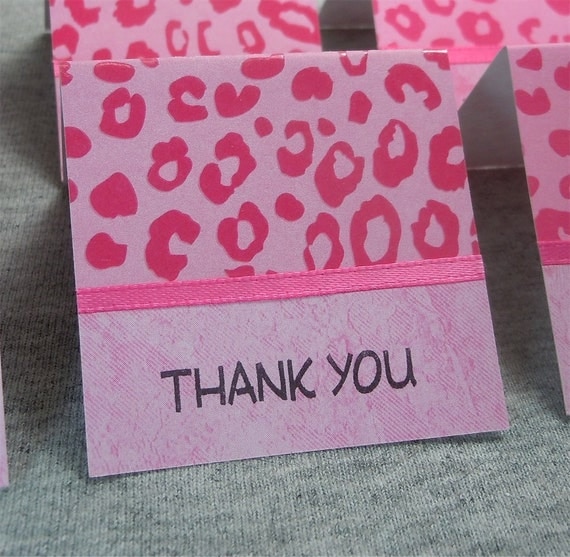 pink-cheetah-print-mini-thank-you-cards-2x2-6-by-peculiarparchment