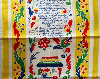 Vintage Sillsalad-Herring Salad Kitchen Towel