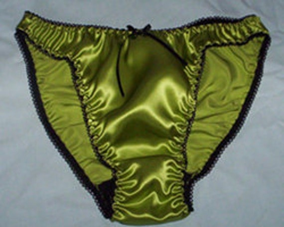 Green Silk Panties 64