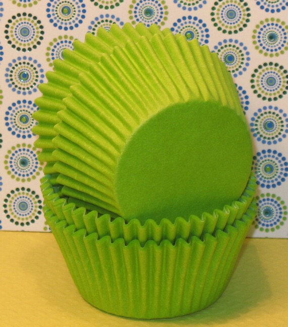 Lime Green Cupcake Liners 45