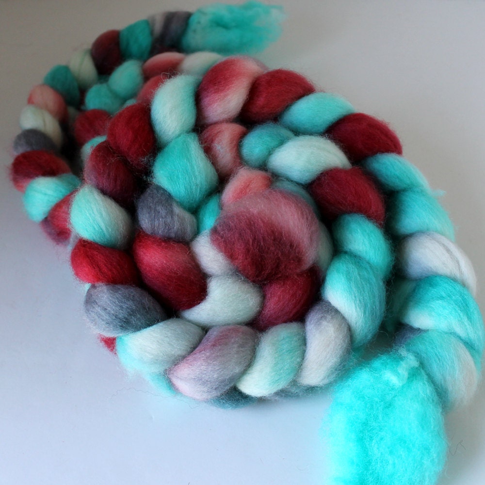 BFL Wool Roving for Spinning or Felting Wool Fiber Hand