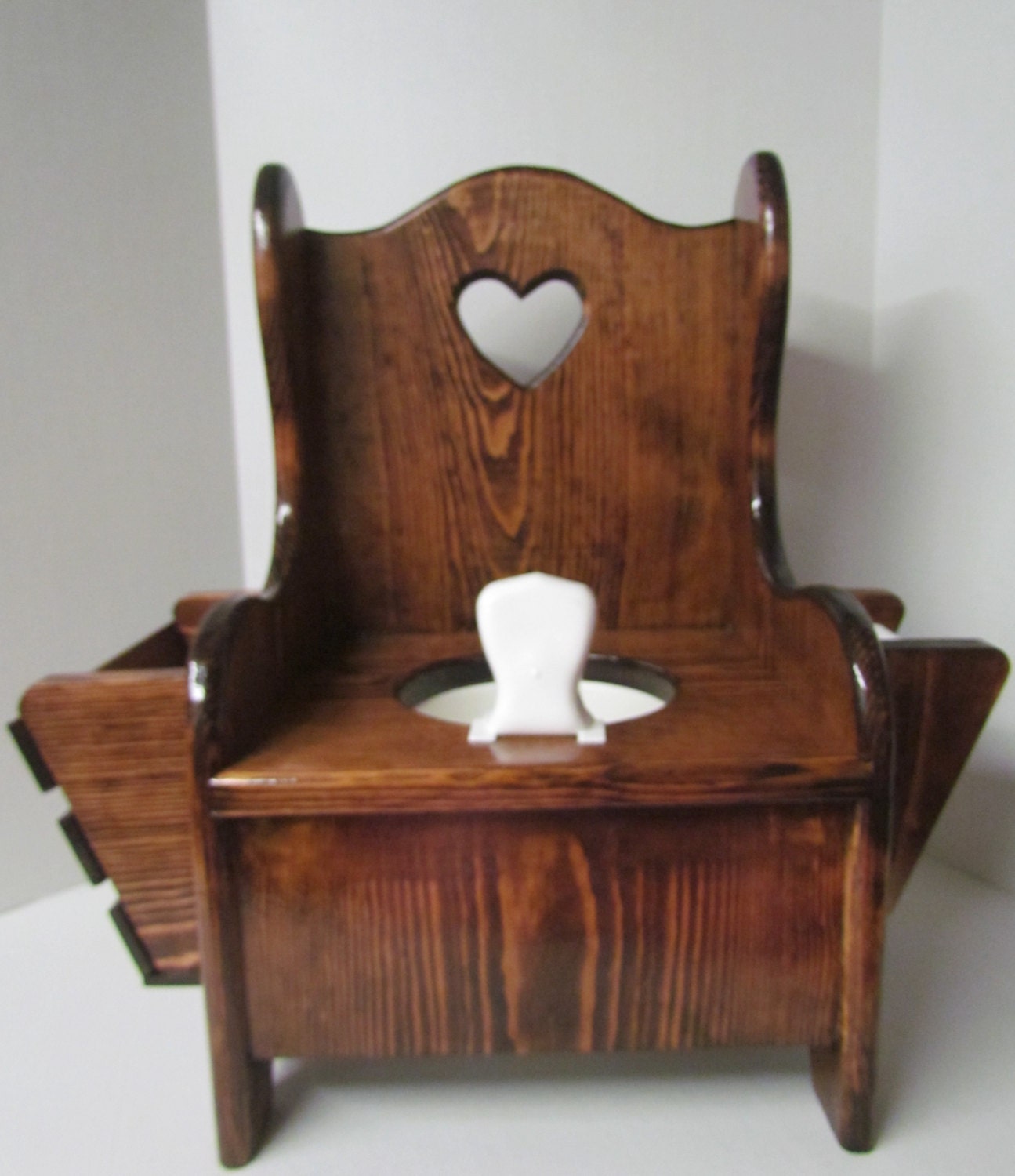 Potty Chair/Wooden Potty Chair/Potty Chair with Heart Cut