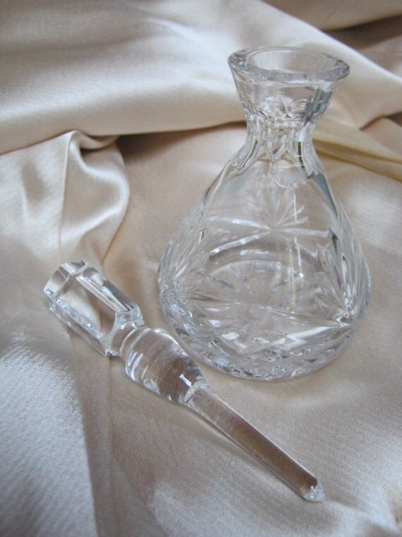 Lovely Rogaska crystal perfect bottle with stopper by lovinglola