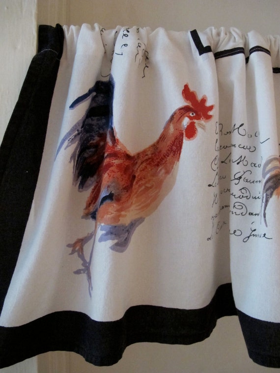 Rooster Curtains For Kitchen : Rooster Chicken Cow Pig patchwork squares fabric kitchen ... - Eiichuang rooster curtains, barn farm rooster sunflower flower grasshopper butterfly themed oil painting curtains waterproof, grommet window drapes for kitchen cafe decor, 2 panel 27.5 x 39 inch.