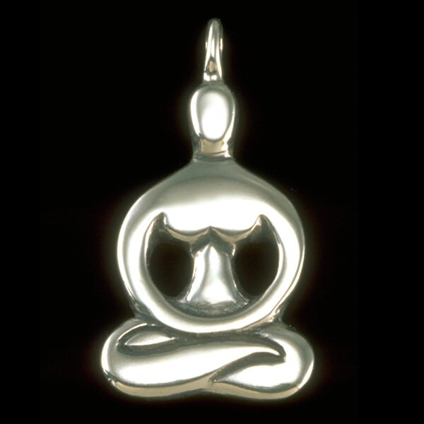 Kwan Yin Pendant / Necklace Chinese Goddess of Compassion