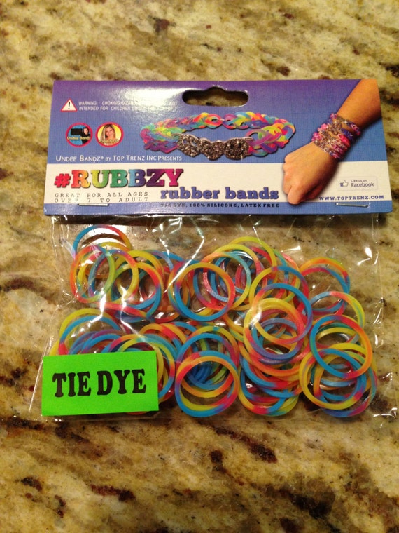 NEW Tie Dye rubber bands for Rainbow loom WOW brand new bag