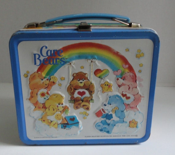 1980s Care Bears metal Lunch Box by Cosasraras on Etsy