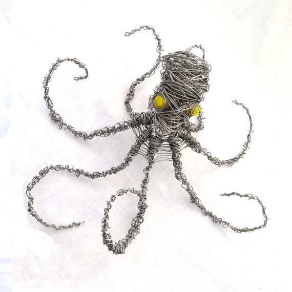 Octopus Wire Sculpture FREE SHIPPING