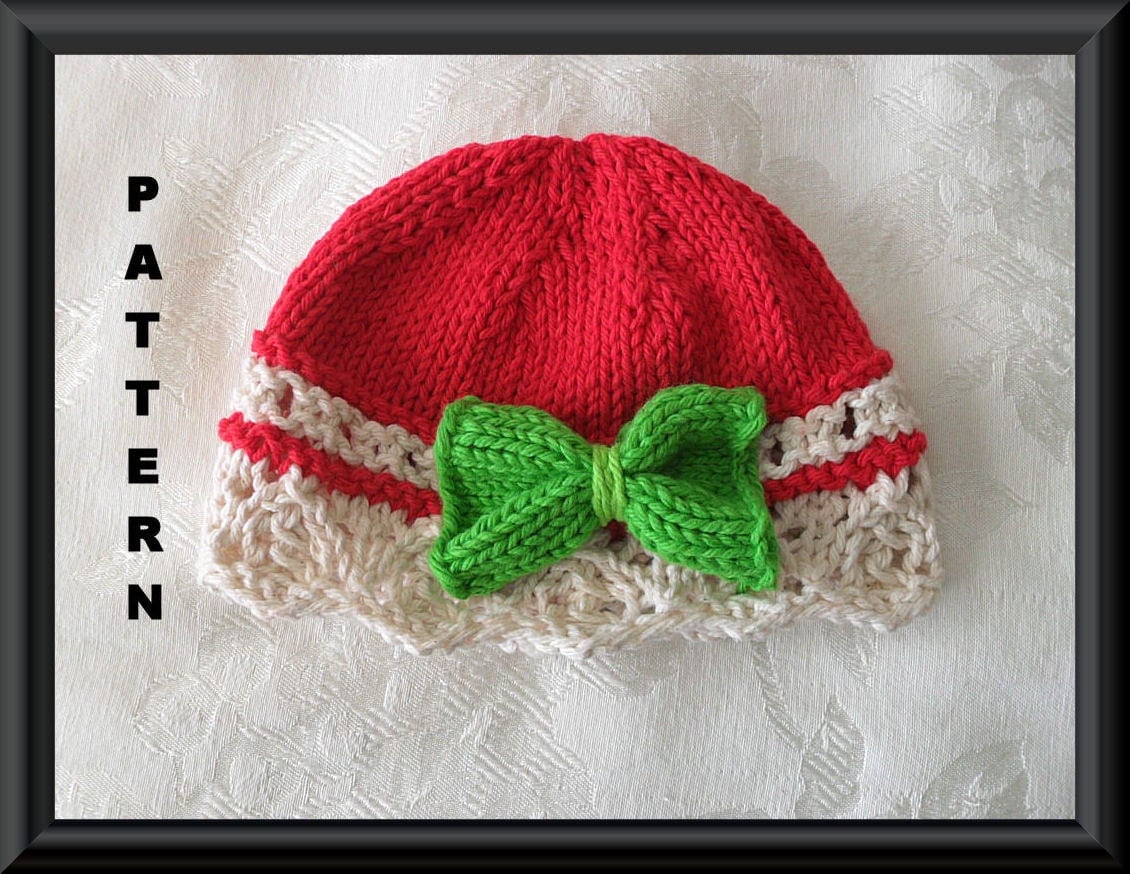 Baby Hat Pattern Knitted Hat Pattern Christmas Baby Hat