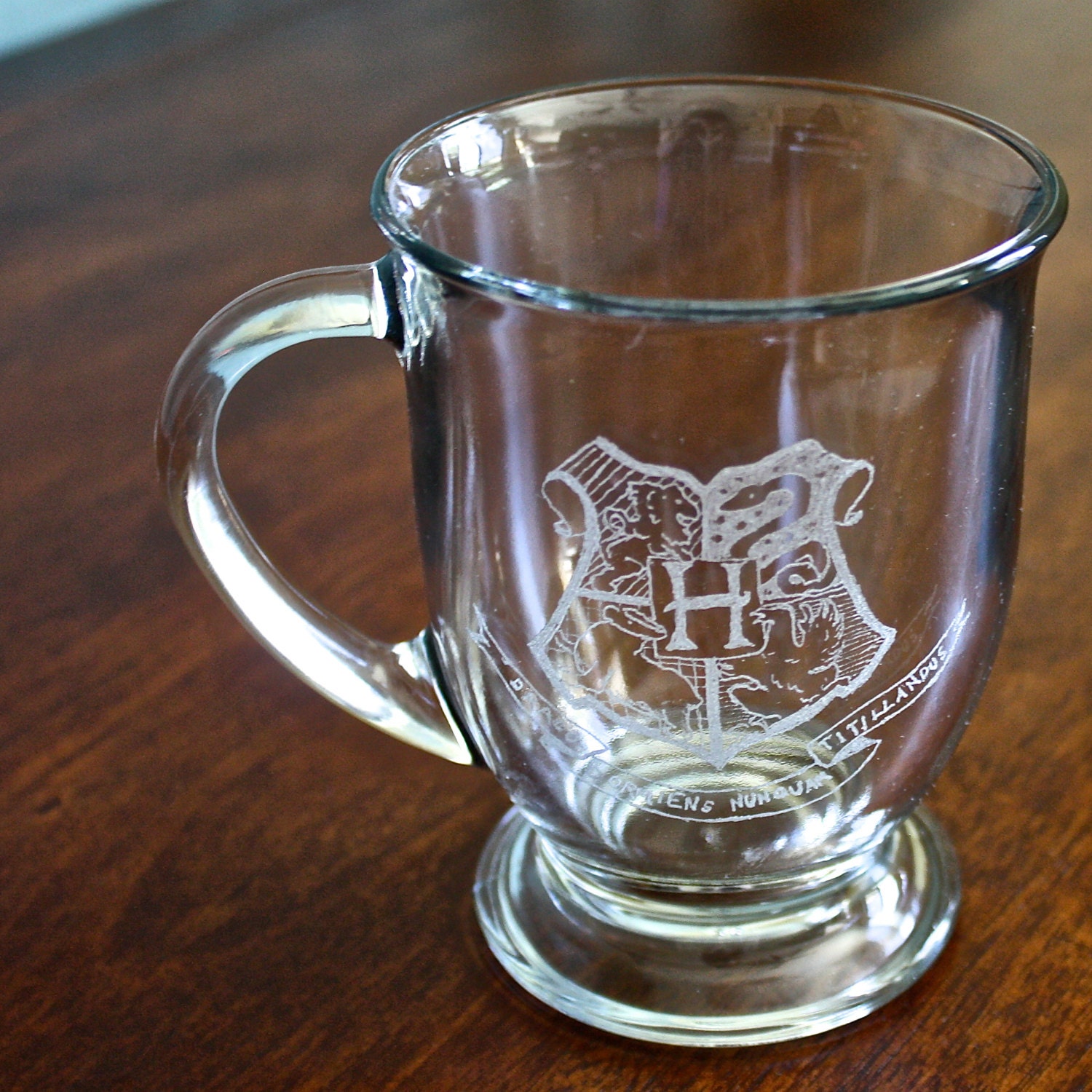 Hogwarts Butterbeer Set 2 mugs. Etched by ThePolecatAndTheOwl