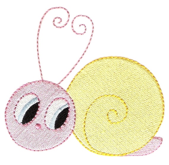 Snail machine embroidery design cute snail by embroidalot Snail machine embroidery design cute snail by embroidalot