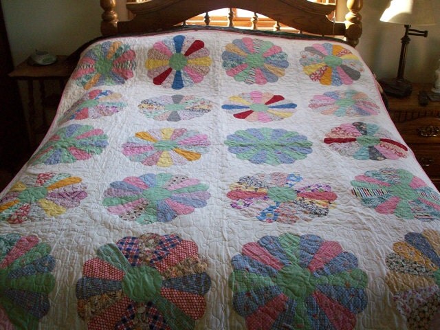 Lot De 25 Blocs De Patchwork Dresden Plate Vintage Prédécoupés - 7x11 Pouces - Neufs Artisanaux USA