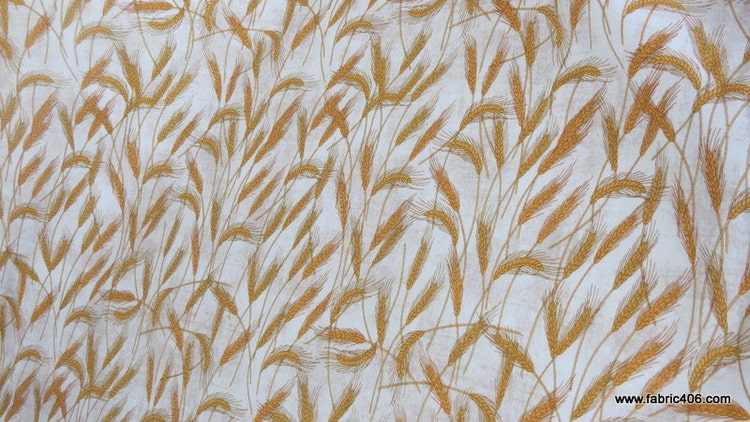 Harvest Wheat Print on Quilt Fabric from RJR Fabric's by fabric406