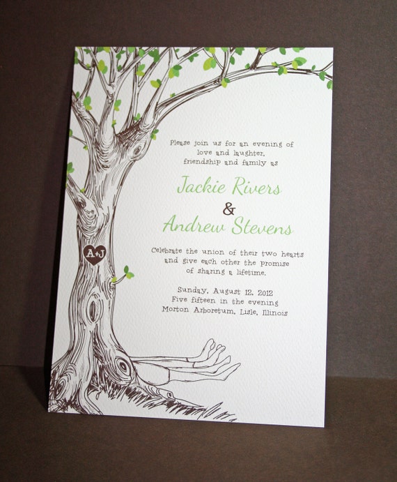 Giving Tree Wedding Invitations 1