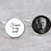 Forever in my Heart Cufflinks, Memorial Photo Cuff Links, Custom for the Groom, Wedding gift