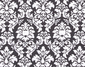 Ironing Board Cover - Michael Miller Damask in Charcoal
