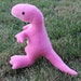 pink t rex plush