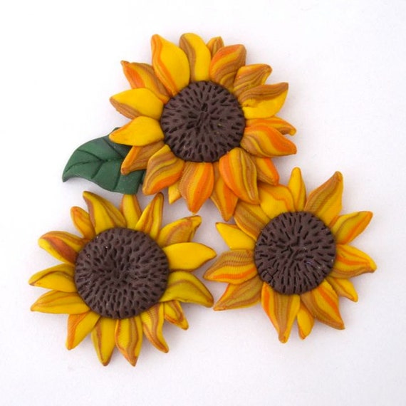 Polymer Clay Sunflower