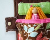 Items similar to Woodland Fairy and Her Fairy House - Wooden Fairy Doll ...
